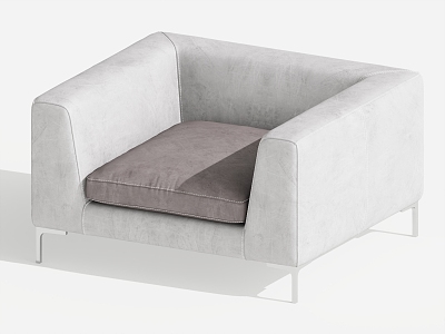 Modern Single Sofa Single Chair Leisure Chair 3d model