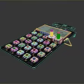Professional Computer Controller With Programmable Purple Buttons Knobs And LCD