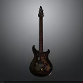 Electric Guitar With Wooden Body Mahogany Neck And Chrome Pickups