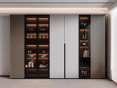 Modern Italian Wine Cabinet Sideboard 3d model