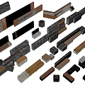 Decorative Architectural Trim Pieces In Various Materials For Home Design Projects 3d model