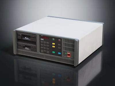 Professional Electronic Power Supply Unit With Digital Display Color Coded Buttons And Interface Ports 3d model