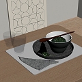 Tableware Western-style Tableware Knife and Fork 3d model