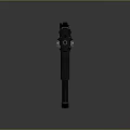 Tactical Black Submachine Gun With Rail System And Ergonomic Grip