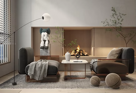 Modern Casual Sofa Combination Single Sofa Leisure Chair 3d model