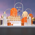 Yolk Festival Exclusive Display Stand With Golden Egg Decorations And New Product Offers