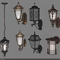 Multiple Decorative Wall Sconces Showcasing Classic Modern Designs Glass Shades And Metal Frames