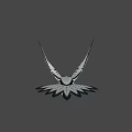 Game Movie Character Flying Black And White Bird With Unique Wing Patterns And Sunlight Glow