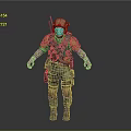 Military Tactical Soldier Figure With Helmet Backpack And Combat Gear