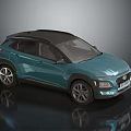Teal SUV With Black Roof And Modern Exterior Design Features