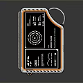 Portable External Hard Drive With Sleek Black Orange Design USB 3.0 High Capacity Durable Casing