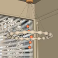 Modern chandelier 3d model