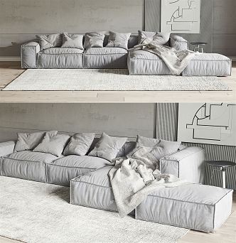 Modern Multiplayer Sofa 3d model