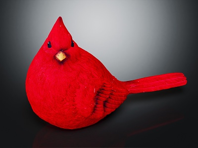 Modern bird cartoon bird 3d model