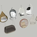 Stylish Hanging Chairs with Various Designs and Cushions for Indoor Outdoor Relaxation