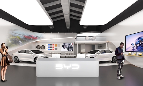 Hyundai 4S store 3d model