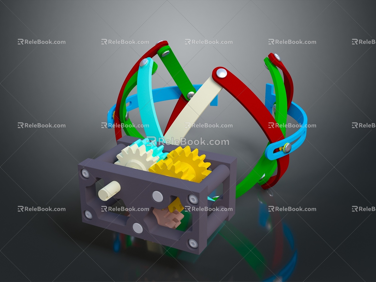 gear large gear small gear cast iron gear internal gear external gear bevel gear 3d model