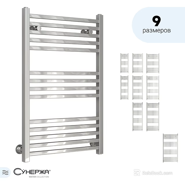 Bathroom Accessories Stainless Steel Towel Rack With Multiple Sizes For Storage 3d model 