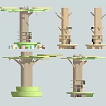 Modern Pillar Shopping Mall Pillar Decorative Pillar Model Tree Library Pillar Bookshelf Storage Rack Interior Pillar 3d model