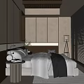 Spacious Modern Hotel Guest Room With Wooden Ceiling Staircase Louvered Windows And Natural Light