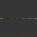 Vintage Wooden Comb With Intricate Carved Patterns And Elegant Curved Design