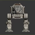 Mech Warrior Mech Soldier Machine Battlearm Mechanical Battlearm Machine Fighter Robot 3d model