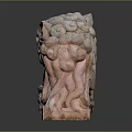 Traditional Stone Lion Statue Featuring Detailed Mythical Creature Carving And Base