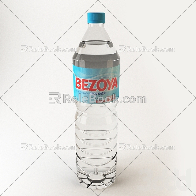 mineral water bottle water bottle 3d model