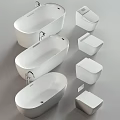 Elegant White Bathtub Designs With Modern Lines And Sleek Bathroom Decor