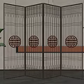 Screen partition 3d model