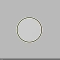 Modern Round Flush Mount Ceiling Light With Soft Illuminated Ring Design 3d model