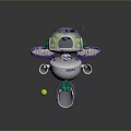 Industrial Robot Single Wheel Robot Double Wheel Robot Robot Robot Assistant Small Robot 3d model