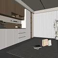 Middle Style Sideboard 3d model