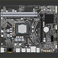 integrated circuit board circuit board integrated circuit integrated circuit integrated block electronic board electronic component electronic part chip 3d model