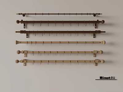 Curtain rod Roman rod 3d model Curtain rod Roman rod 3d model