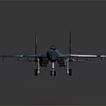Blue Camouflage Spacecraft Model with Aerodynamic Design for Universe Exploration Missions