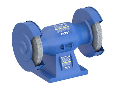 FDY Blue Bench Grinder With Double Grinding Wheels For Industrial Equipment Use 3d model