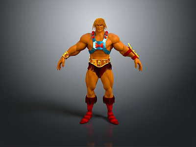 Red Hulk Man Hercules Male Handsome Boy Young Boy Male Role 3d model