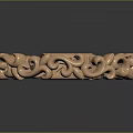 Stylish Rose Gold Ring Exquisite Design With Intricate Curved Patterns And Linked Decorative Details