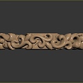 Modern Bangle Bracelet Arm Bangle Carved 3d model