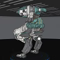Modern robot science and technology sense combat mech toy 3d model