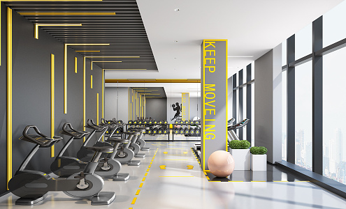 Modern Gym 3d model