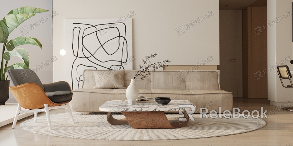 Modern Sofa Coffee Table Combination Sofa Coffee Table model