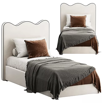 Double bed 3d model