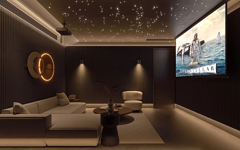 Modern Family AV Room 3d model