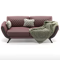 modern double sofa 3d model