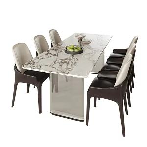 Modern Dining Table Chair Dining Table 3d model
