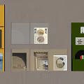 Bookshelf Magazine Rack Simple Bookshelf Book Storage Rack Decorative Rack 3d model