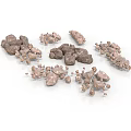 Modern Natural Stone Decorations In Various Sizes For Contemporary Interior And Garden Design