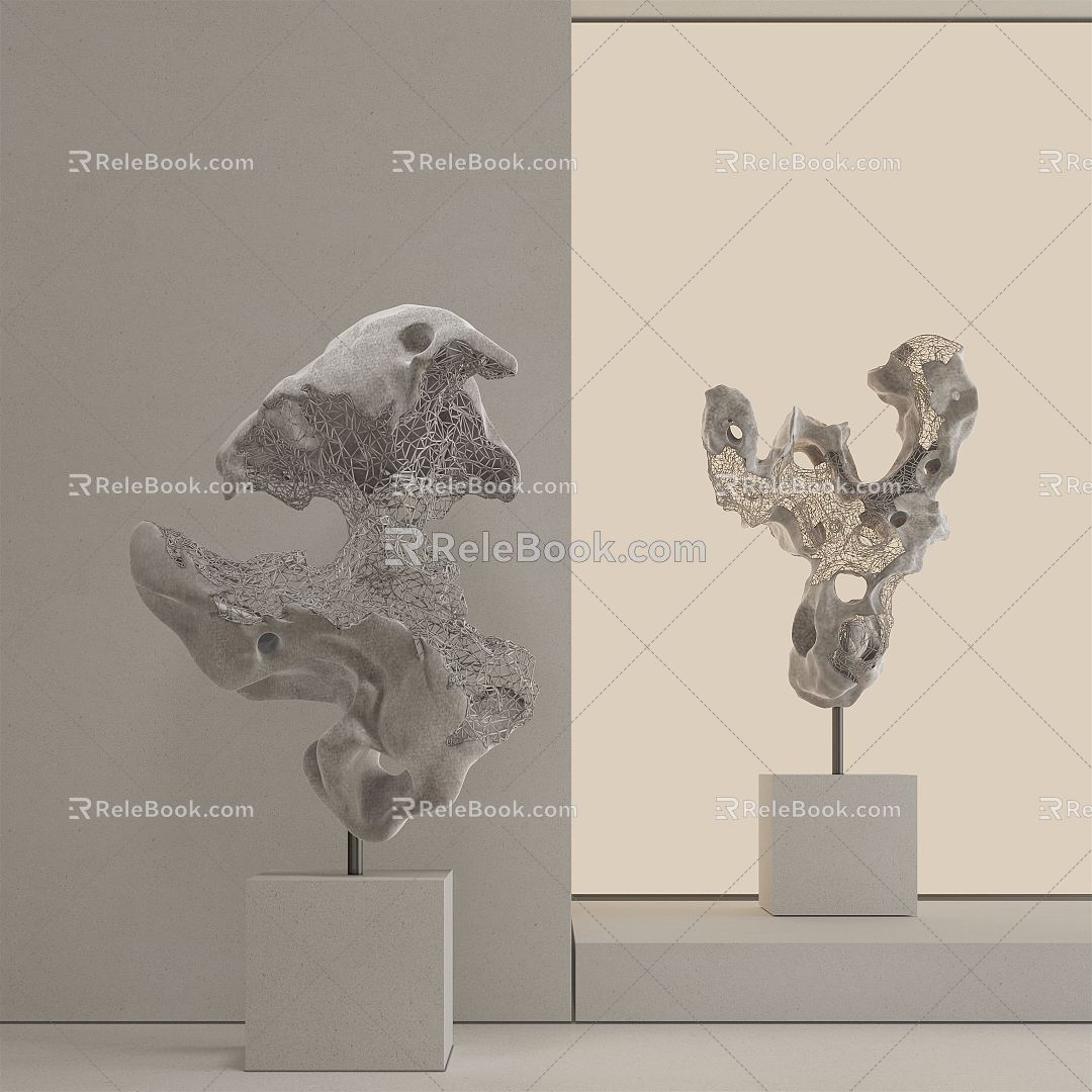 Modern Taihu Stone Sculpture Ornaments model